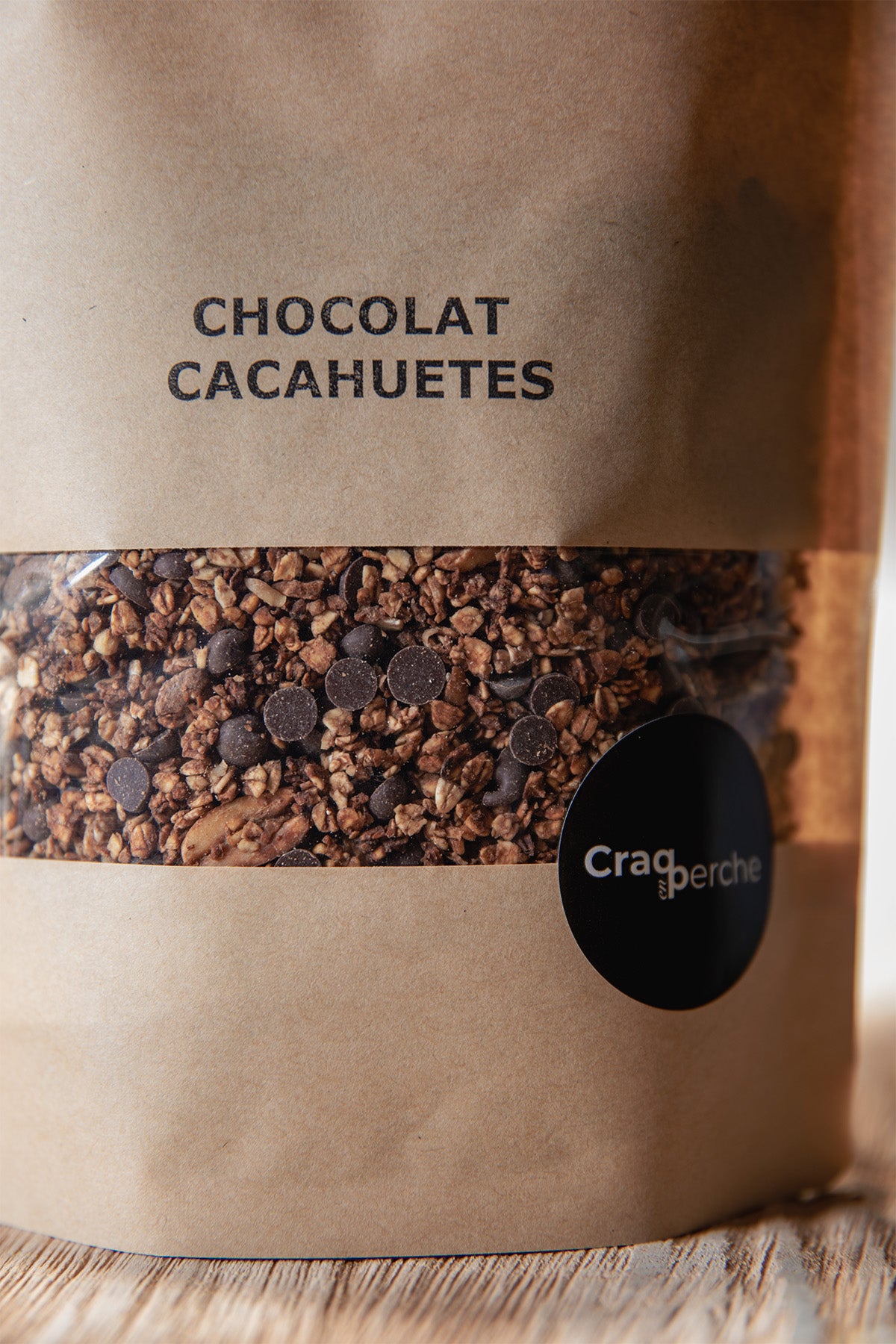 granola au chocolat et cachuètes perche