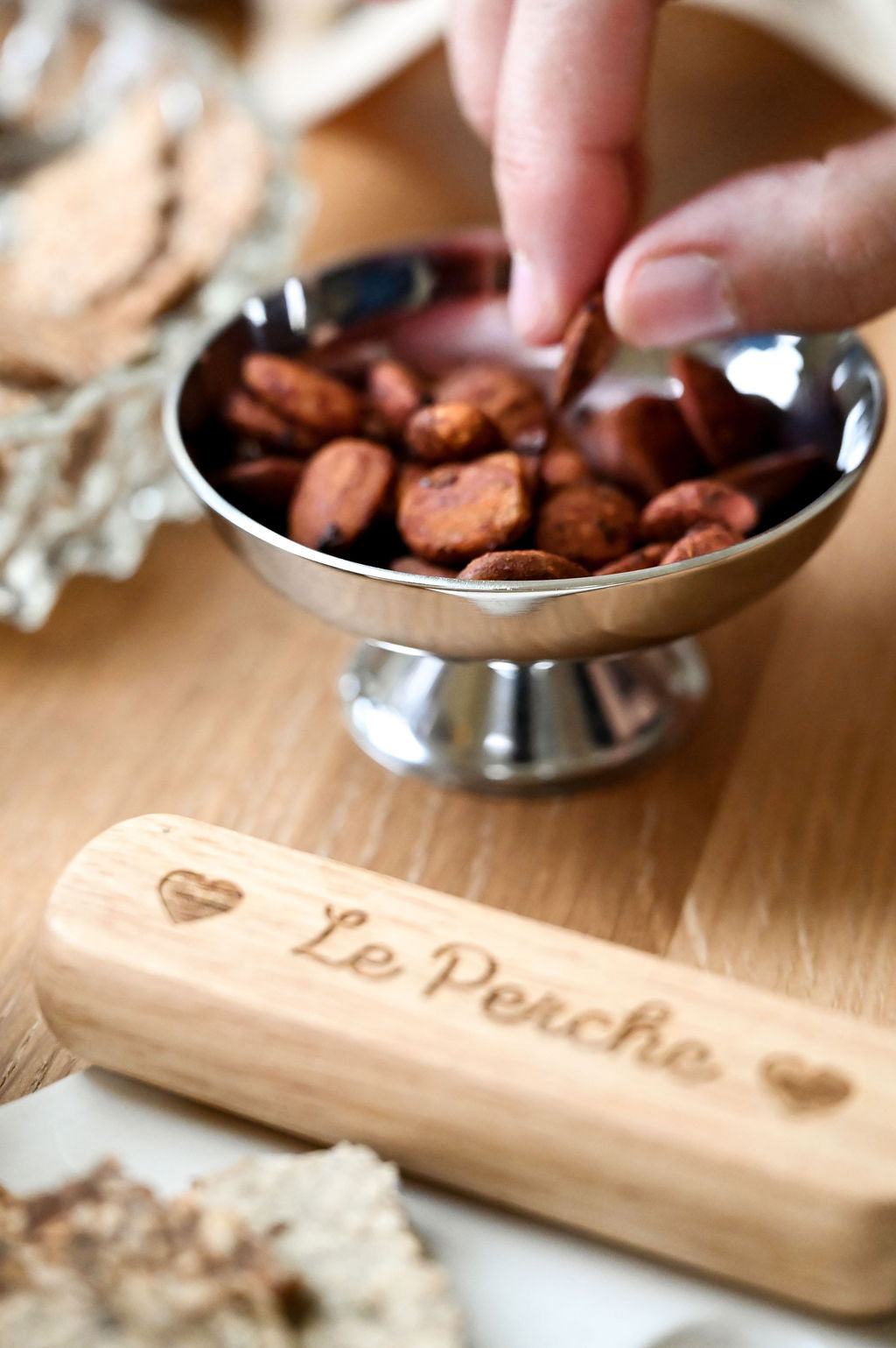 Amandes pour l'apéritif, piment Chipotle, fabriquées artisanalement dans le Perche