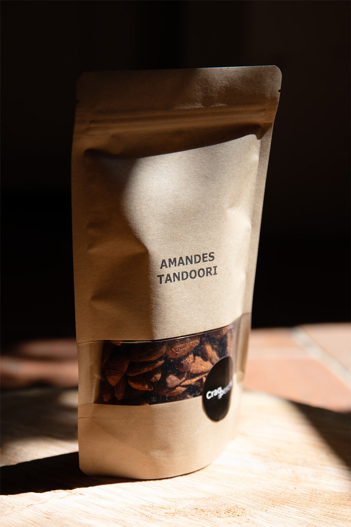 Sachet d'amandes Tandoori élaborées dans le Perche