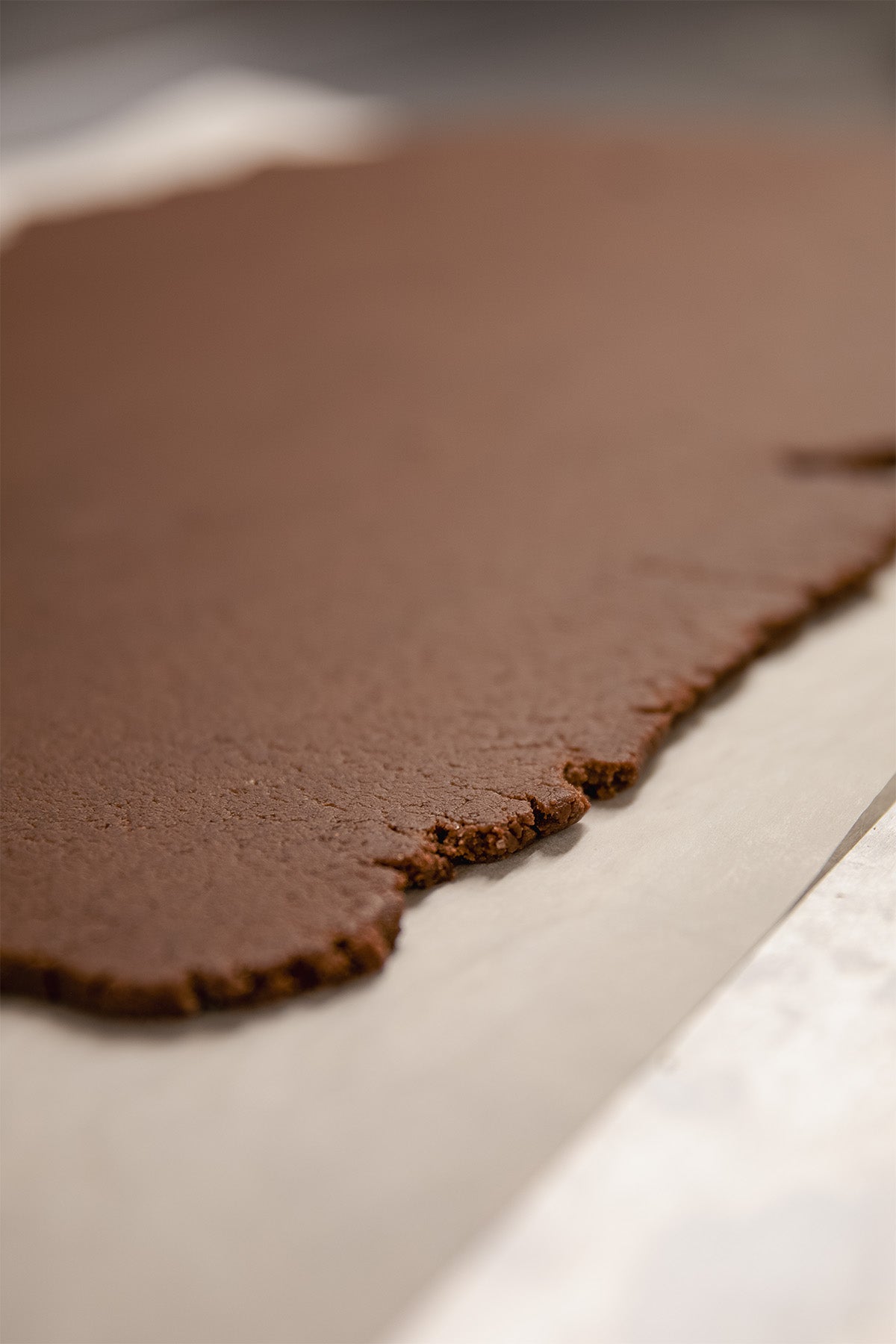 préparation de la pâte biscuits cacao