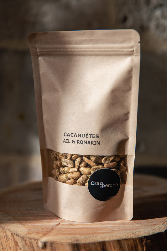 cacahuètes ail et romarin fabriquées artisanalement dans le Perche