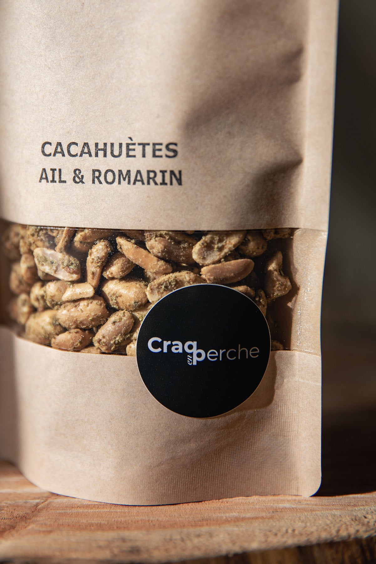 cacahuètes ail et romarin fabriquées artisanalement dans le Perche