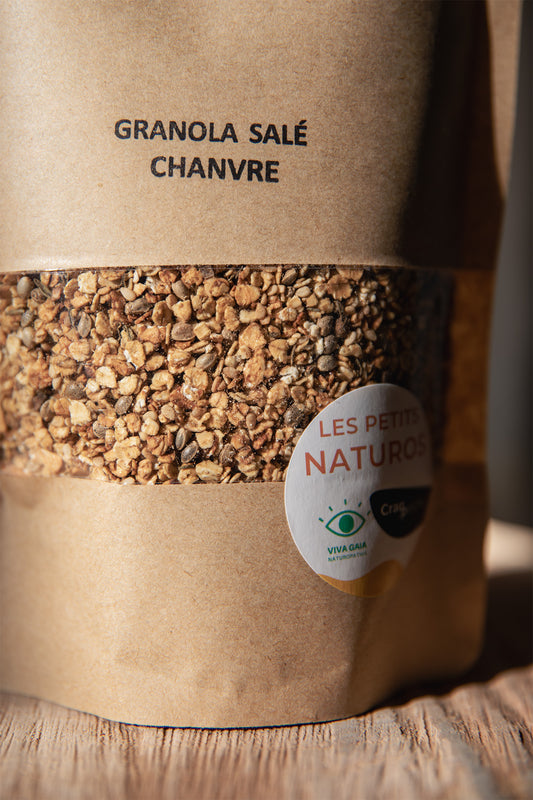 granola salé chanvre graines