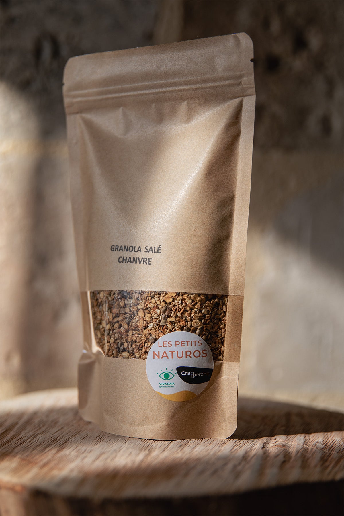 granola salé au chanvre