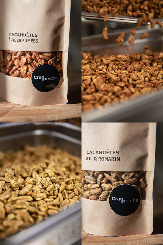 offre 6 sachets de cacahuètes apéritives fabriquées dans le Perche