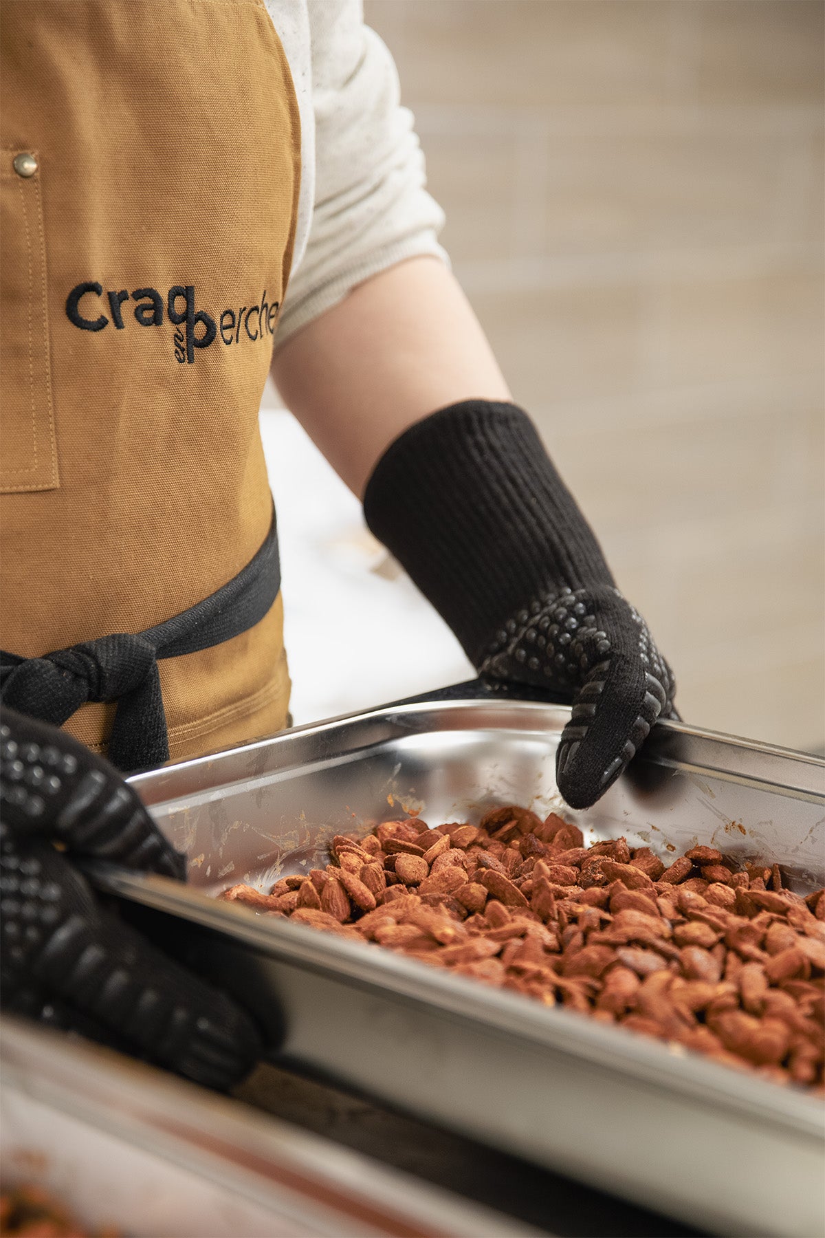 Préparation des amandes au laboratoire